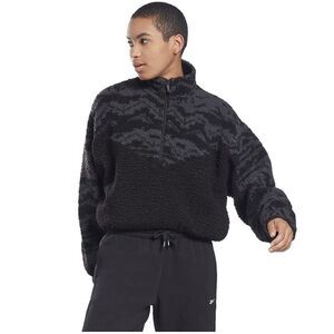 Core 10 by Reebok Women's Cozy Quarter-Zip Oversized Sherpa Jacket